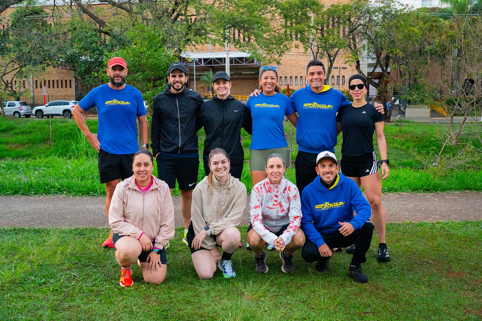 Turma reunida antes de treinar — Igor Nicolau Team